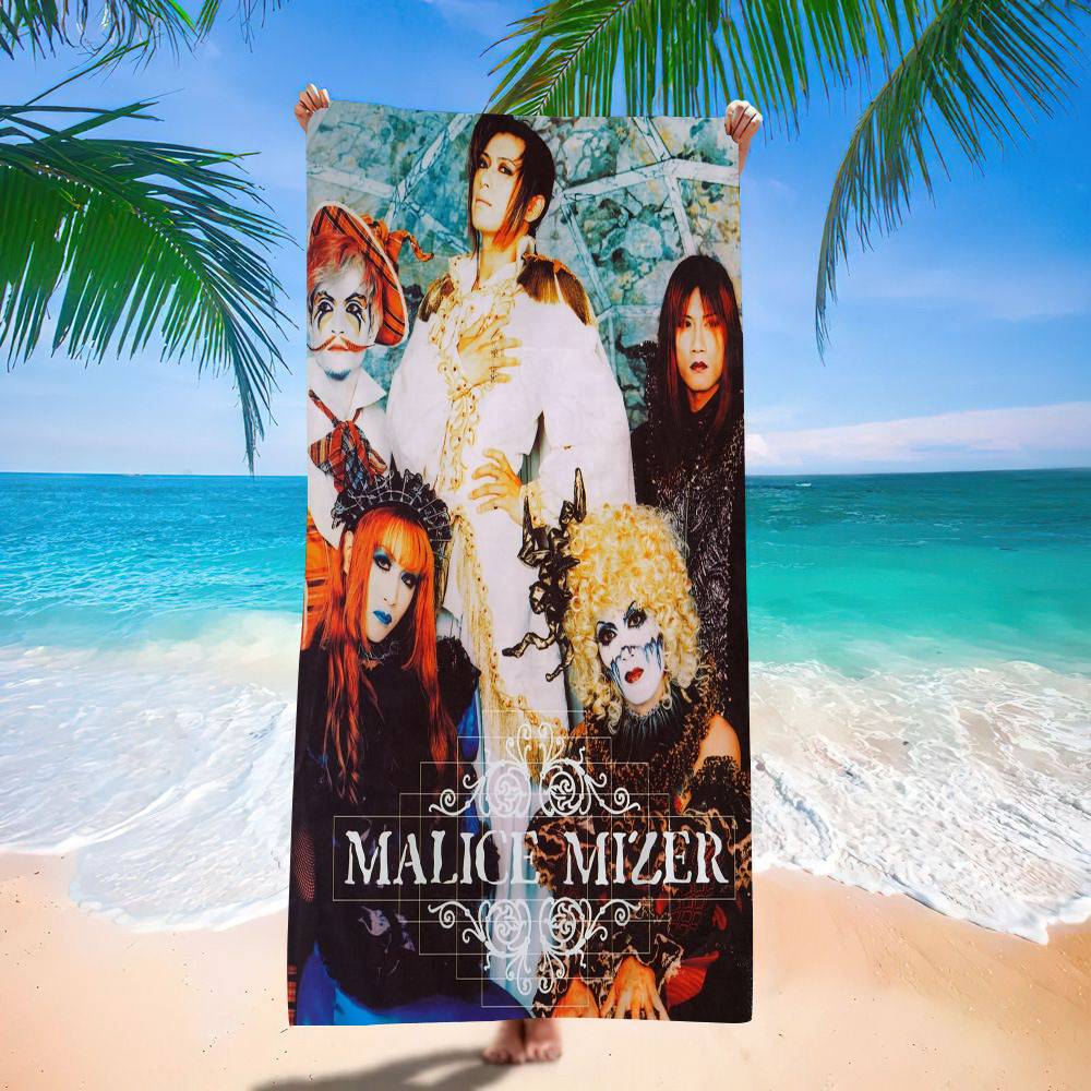 Band M-Malice M-Mizer Big Microfiber Beach Towels Quick Dry Towel Sand Beach Towels Pool Towel For Travel Swim Pool Yoga
