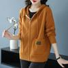 Women's Korean Style Hooded Knit Cardigan Jacket - Autumn 2026 Fashion Outerwear