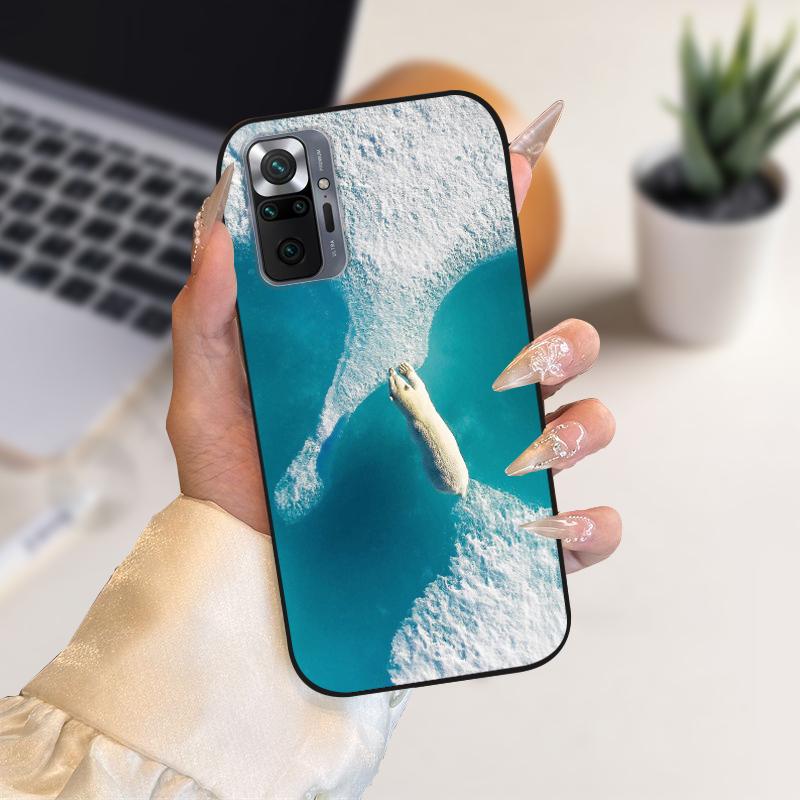 Case For Redmi Note 10 Pro 4G 5G Soft TPU Silicone Phone Cover Cases For Redmi Note 10 Pro Max Luxury Fashion Protective Fundas
