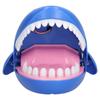 Shark Bite Game Biting Finger Pressing Shark Teeth Trick Toys with Light Laughter for Kids Party
