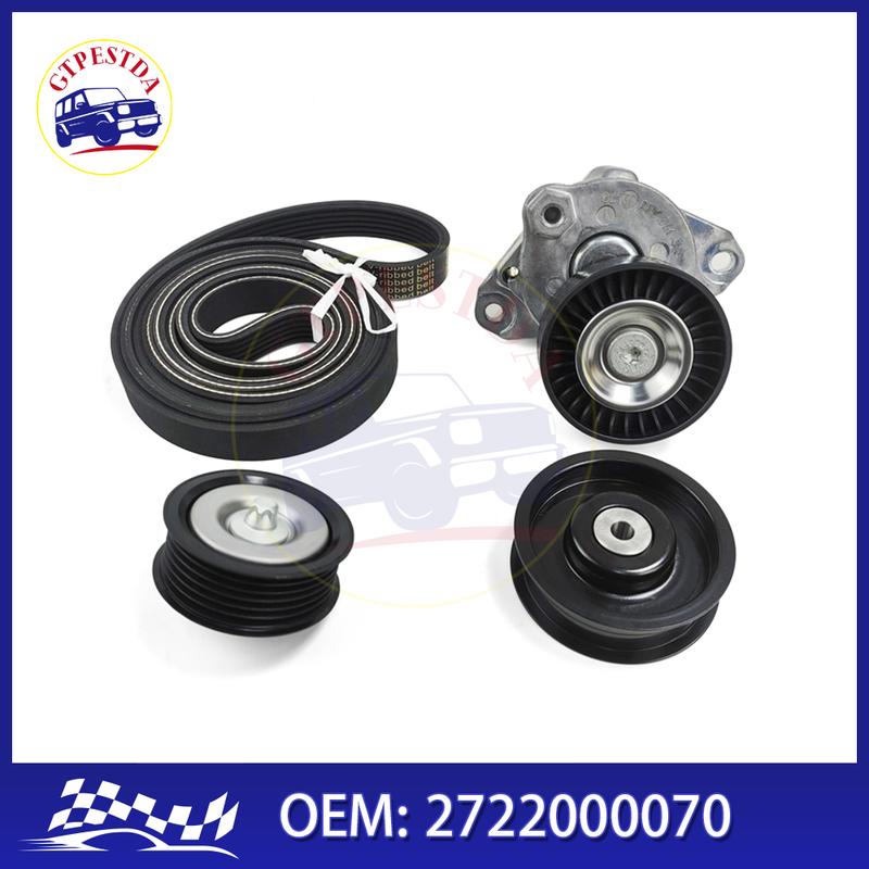 Serpentine Belt Tensioner And Pulley 2722000070 For Mercedes Benz R171 W221 W251 R350 W164 W203 CL203 W204 W211 W212