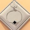 Verstellbares 8-förmiges Evil Eye Herzarmband für Damen - Europäische & Amerikanische Mode, Südostasiatischer Einfluss