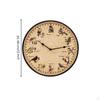 Outdoor Vogeluhr Wasserdicht Wand Feuchtigkeitsbeständig Dekostück für Terrasse, Unter dem Dachvorsprung