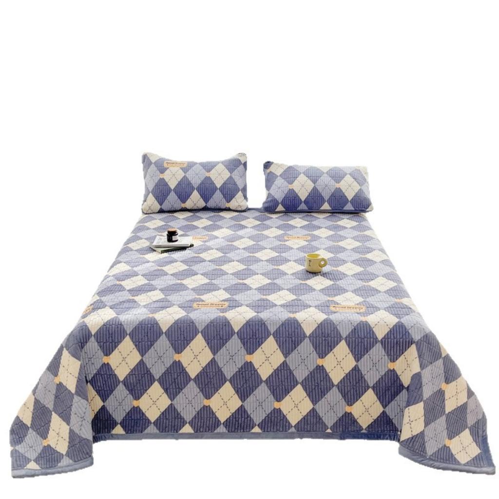 Zimní silný mléčný sametový přehoz na postel, tatami rohož s bavlněným kang přehozem, protiskluzová matrace, hřejivé prostěradlo z korálového sametu