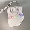 Mini Gaming-Tastatur- und Maus-Set für Linkshänder - Kompakt, tragbar, USB-Kabel für Laptop/Desktop