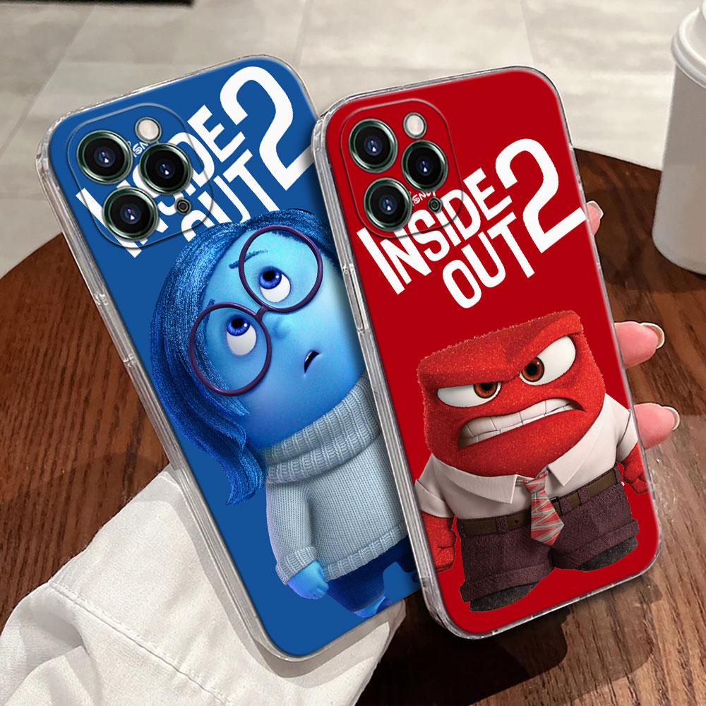 Inside Out Anger Sadness Disgust Phone Case For iPhone 17 Pro Max 17E 11 12 13 14 15 16 Pro Max Plus 17 Air 16E 7 XS Soft Cover