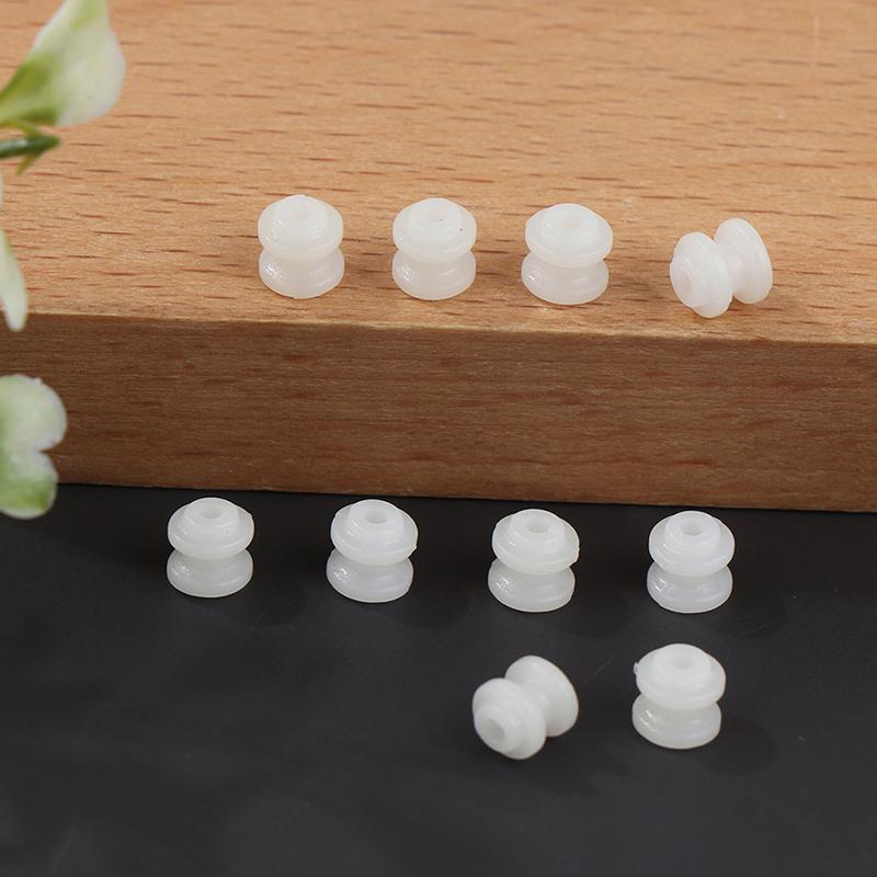 10Pcs Pulley Gear Micro Plastic Wheel White Pulley Wheel Fit Dc Motor Shaft 2Mm Toy Model