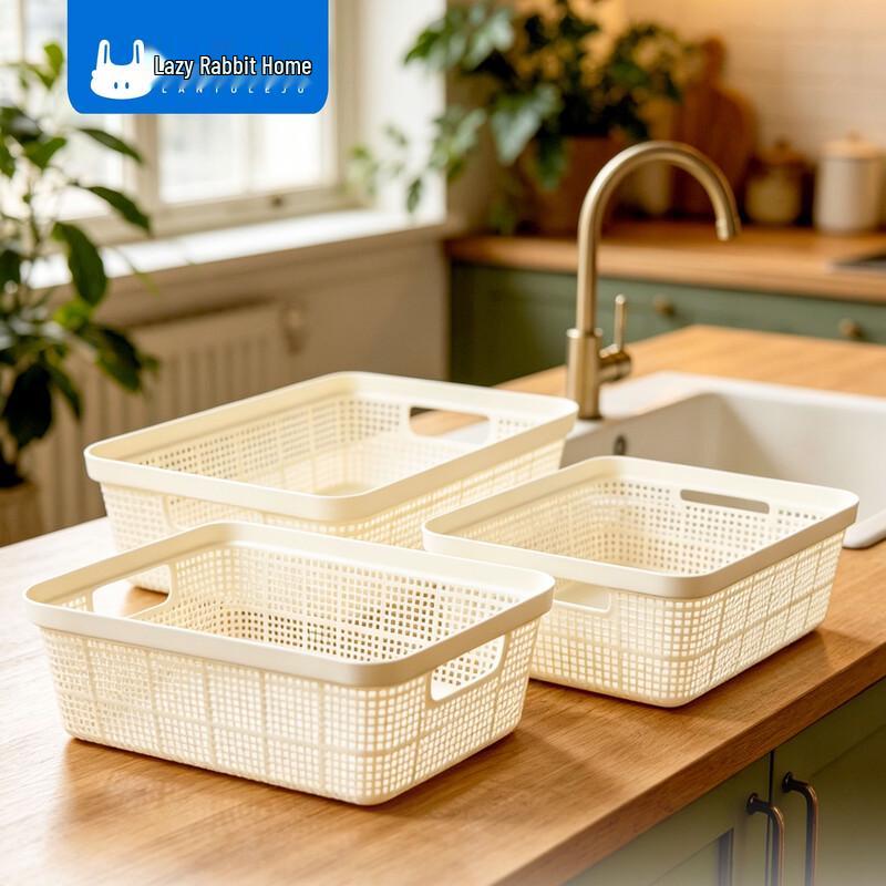 Plastic Storage Basket Set