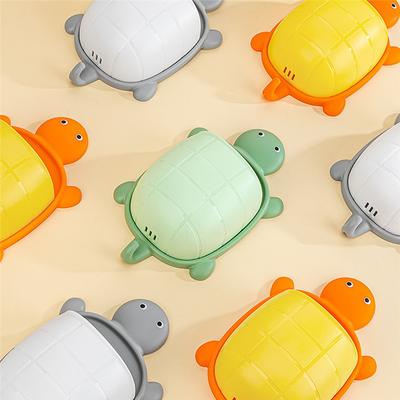 3PCS Cute Turtle Design Storage Rack Toothbrush Holder Cartoon Bathroom Storage Organizer Toothbrush Storage Rack