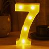 LED 21cm Warm Light Alphabet 0-9 Letters for Wedding Party Home Decor