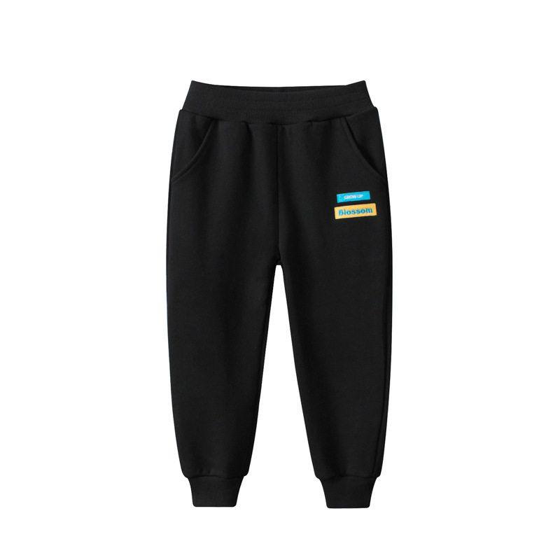27Kids Children's Clothing Autumn and Winter Clothing Children's Sport Pants Boys' Thick Pants Baby Sweatpants Terry Kid's Trousers Cotton
