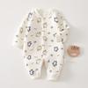 Quilted Baby Jumpsuit: Warm Winter Romper & Thicken Air Cotton Pajamas