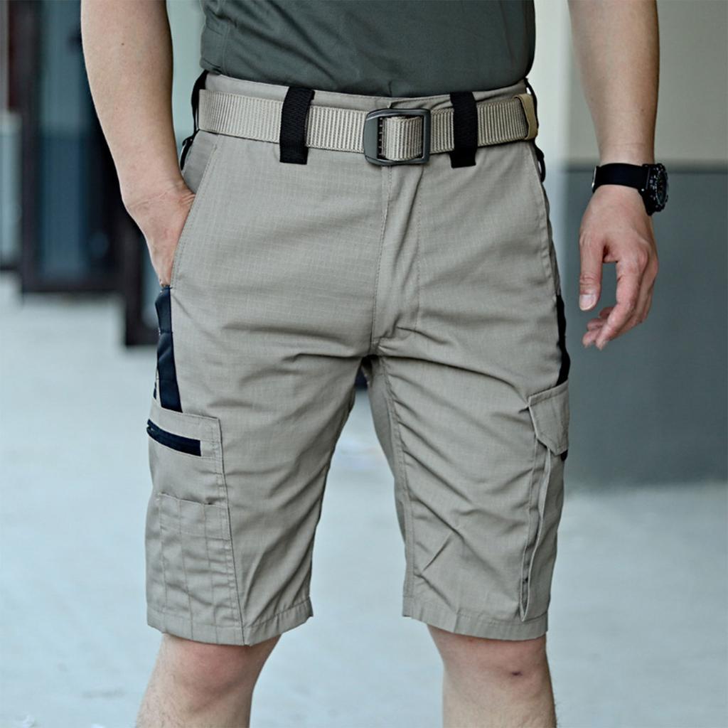Men's Belted Multi Pocket Shorts Outdoor Casual Sportswear Shorts