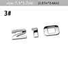 DSYCAR 1 Stück 3D Metall 210 220 TURBO Auto Seitenkotflügel Heckklappe Emblem Abzeichen Aufkleber Decal