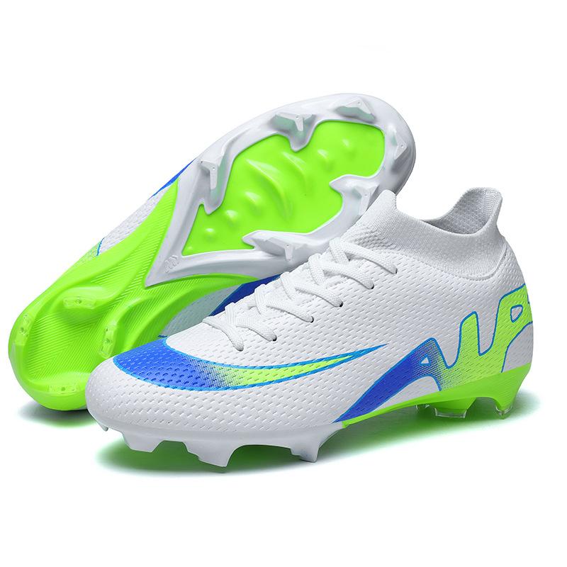 High-Top New Men'S And Women'S Artificial Grass Non-Slip And Wear-Resistant Long Nails Training Game Football Shoes