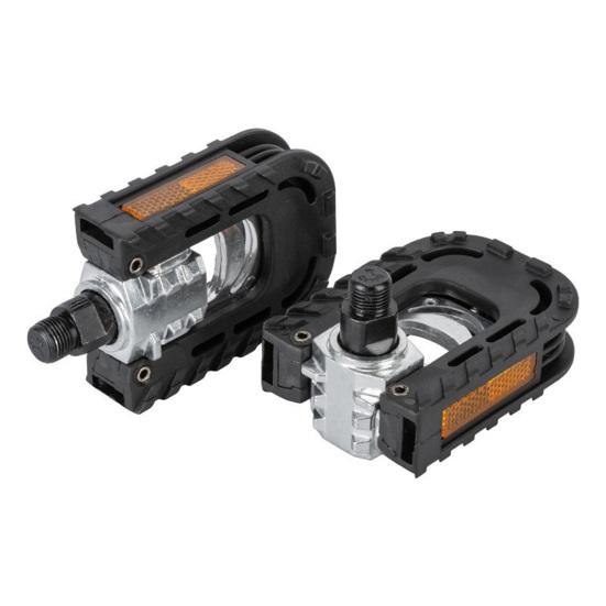 1 Pair Bike Pedals Sturdy High-power Shaft Core Non-slip Lightweight Wear-resistant Replacement Aluminum Alloy Body Cycling Riding Flat