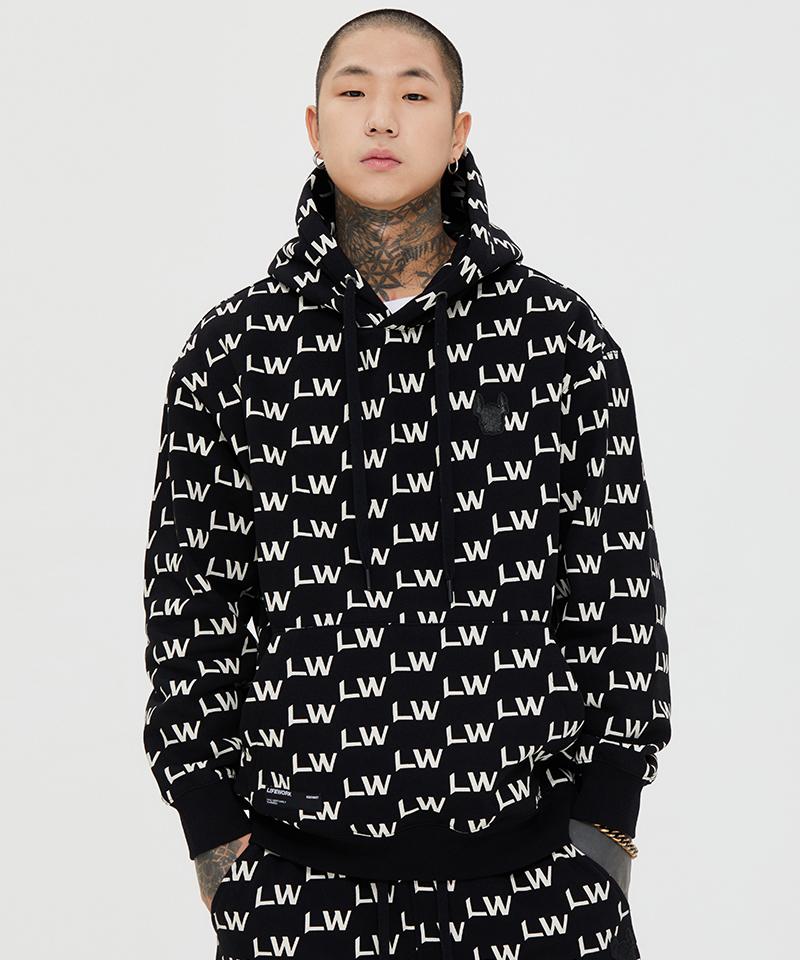 Life Work Idgram Hoodie Beige/Xs