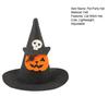 Cosplay Headgear for Dogs Pet Halloween Witch Hat, Bows/Pumpkins Decor, Adjustable Felt Cap Costume Accessory, Lightweight Comfortable Headwear,