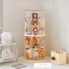 Stage-surrounding Design Figure Display Case Acrylic Transparent Organizer for Blind Box Display Case for Figures Room Decor
