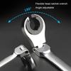 Flex Head Ratchet Combination Wrench 12mm Flare Nut Flex Gear Wrench Flexible Head Gear Wrench for Fuel, Brake, Air Conditioning Pipe Nuts 72 Teeth Op