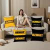 Tool Box D-DeWalt Pillow Case Plush Fabric Soft Double Sided Print Sofa Cushion Cover Throw Pillow Covers