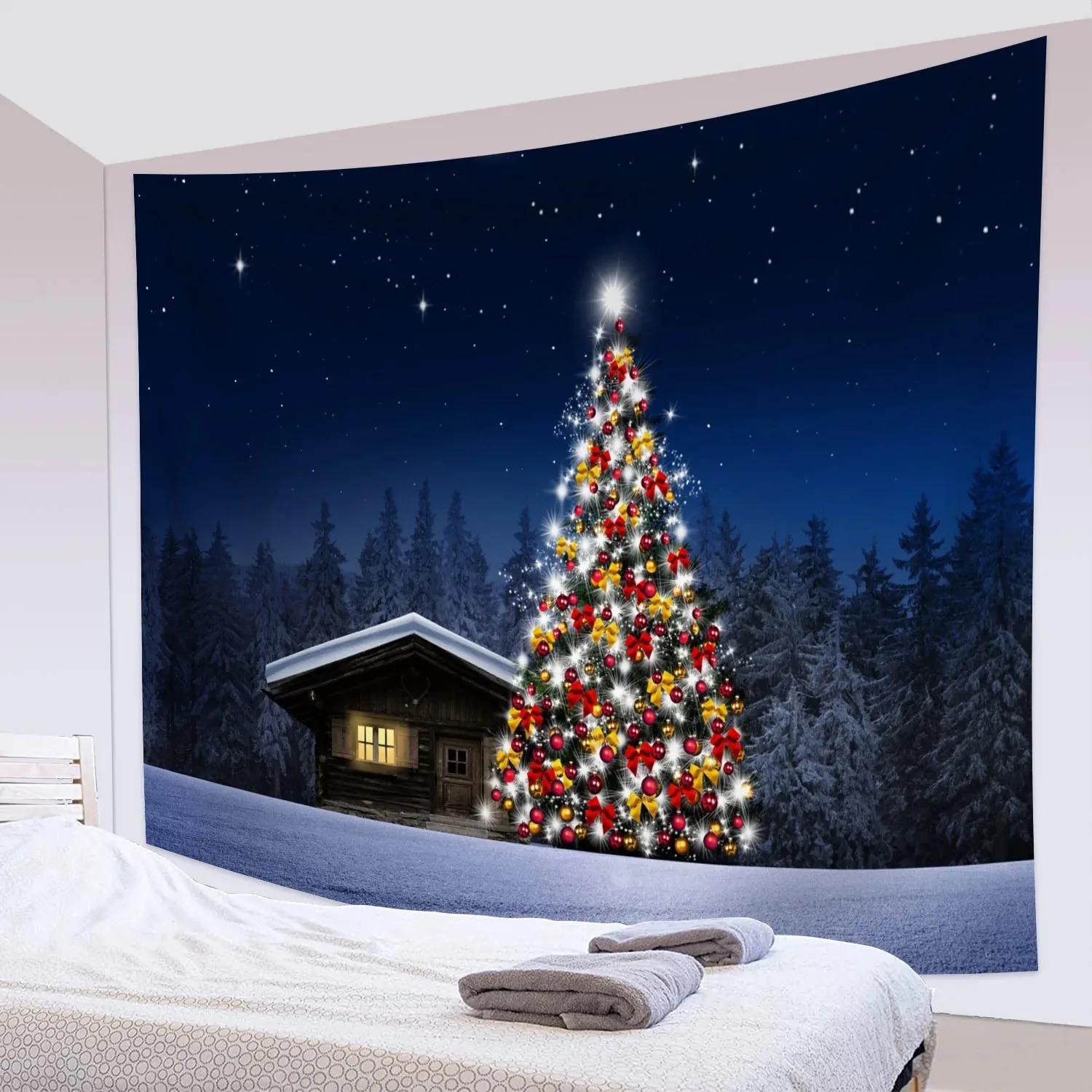 Мультяшный узор рождественской елки для гостиной — фото 8