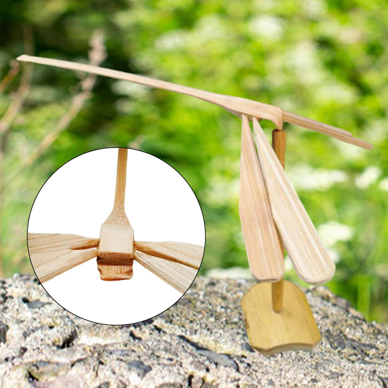 

Bamboo Dragonfly Flying Toy DIY Helicopter Stimulating Motor Development Learning Decorative S