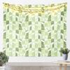Modern Abstract Wave Tapestry, Layered Curved Pattern Wall Art in Earthy Tones for Bohemian Home & Minimalist Room Decor
