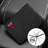 bljm6 Car Wallet Driver License Cover Passport ID Card Package Auto Badge Accessorie For Mitsubishi Ralliart Outlander Lancera EX Asx
