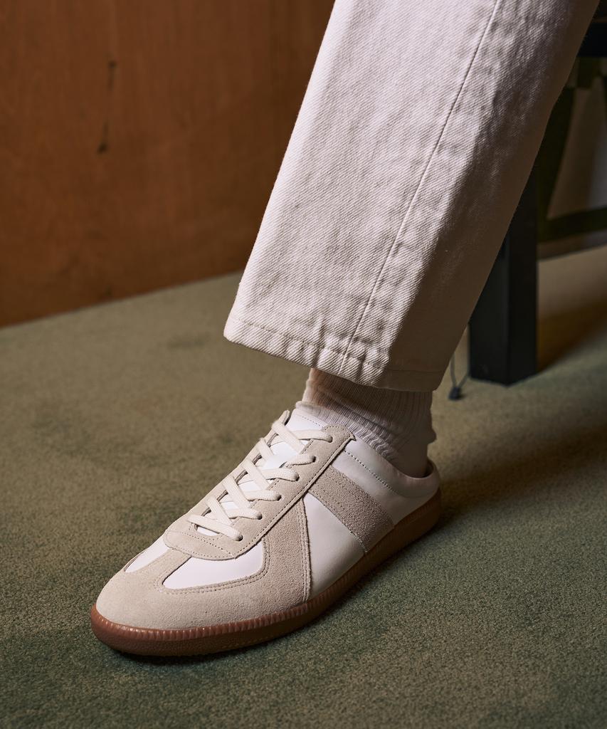 Customade Fields Cowhide German Army Sneaker Mules 3Cm (Cr0042Be)