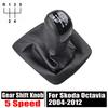 Manual Gear Shift Knob Lever Gaiter PU Leather Boot Cover Case For Skoda Octavia 2004-2012 Brand New Look