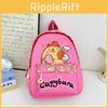 Cute Cartoon Capybara Bath Sun Letter Print Children Backpack For Boys And Girls