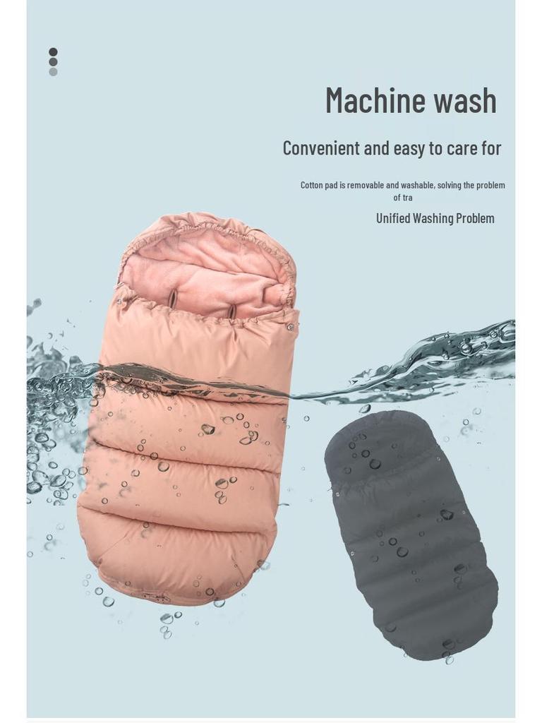 Windproof Stroller Footmuff: Multifunctional Baby Sleeping Bag and Pad for Autumn & Winter