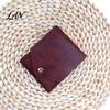 Jeans Pocket Wallet Slim Faux Leather Wallet, Retro Snap Button Bifold Durable Men Portable Card Holder for Women