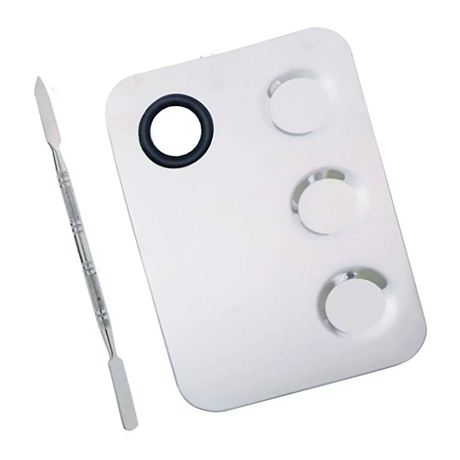 

Палитра для дизайна ногтей, лак для ногтей, палетка для смешивания цветов, аксессуар для макияжа, нержавеющая сталь