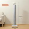 Universal Full-Coverage Dust Cover For Floor Tower Fan Protecting Circulating Electric Fan Gray Protective Sleeve Against Dust+