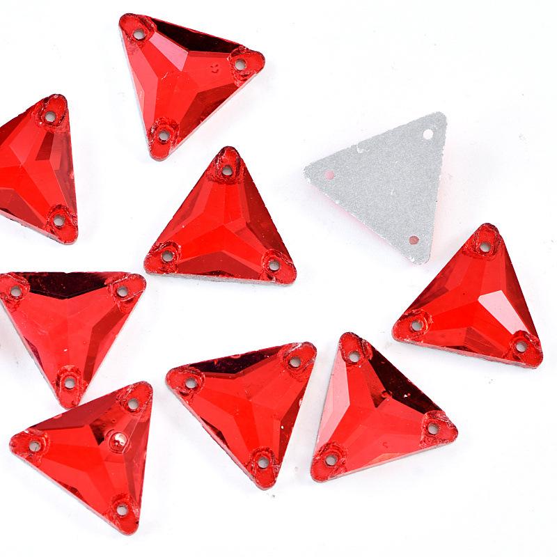 Triangular Glass Hand Sewn Drill, Crystal Diy Clothing Decorative Hair Accessories Rhinestone Accessories