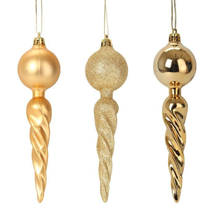 Set de 3 suspensions torsadees Noel