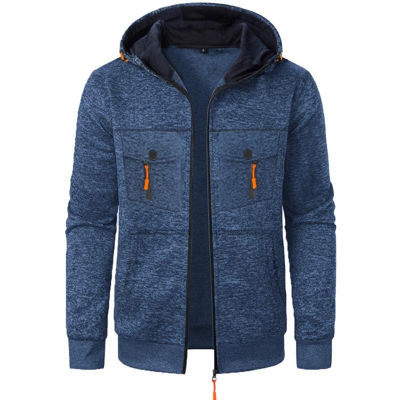 2026 Autumn and Winter New Casual Sweatshirt Cardigan Hooded Jacket Knitted Cardigan M