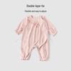Guaiqi Bear Baby Girl Sweet Tie-Closure Romper Bodysuit