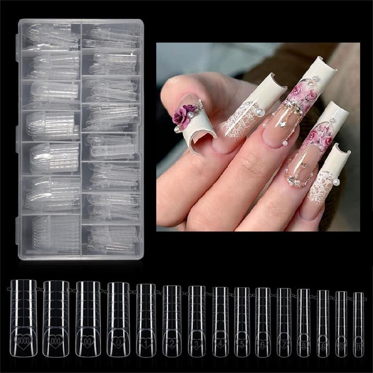 Professional ABS Nail Forms 150 Pieces False Nail Tips For Stylish Manicures Wedding Nail Accessories
