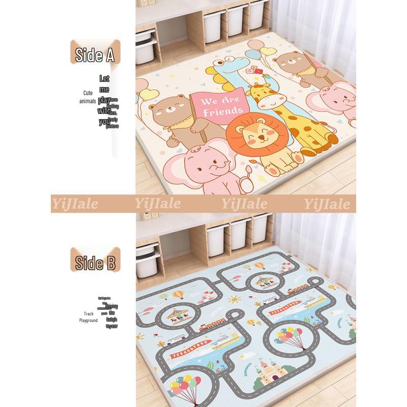 Thick Infant Crawling Mat: Full-Size Foam Floor Mat for Babies and Kids
