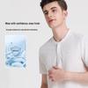Langdeng Men's Cooling & Anti-Bacterial Baseball Collar T-Shirt