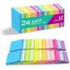 (24 Pack) Lined Sticky Notes 3x3 in,Notepads with Lines,Ruled Stickies Super Sticking Power,Office School Memo Note Pads Bright Colors,Post On