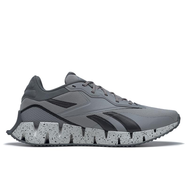 Reebok Zig Dynamica 4 Outdoor Fabric Shock-Absorbing Breathable Lightweight Low-Top Casual Running ShoesUnisex Light Grey HP9264