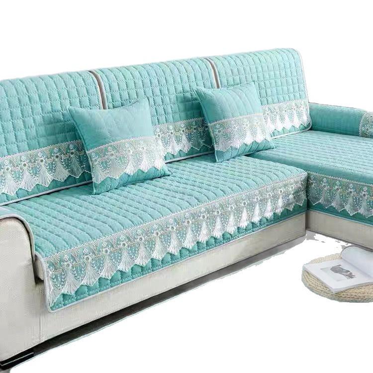 Universal Non-Slip Sofa Cover, Fully Wrapped European Style for All Seasons - Modern Fabric Protector Cushion.