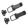 Pair Car Bumpers Trunk Hatch Lid Quick Release Fasteners Hook Lock Clips Auto Truck Exterior AccessoriesCarbon Fiber S