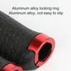 Cycle Handle Grips Hand Grip Comfortable Ergonomic Single Lock On Handle Bar Replacement Cycle Grips Anti-Slip For Scooter