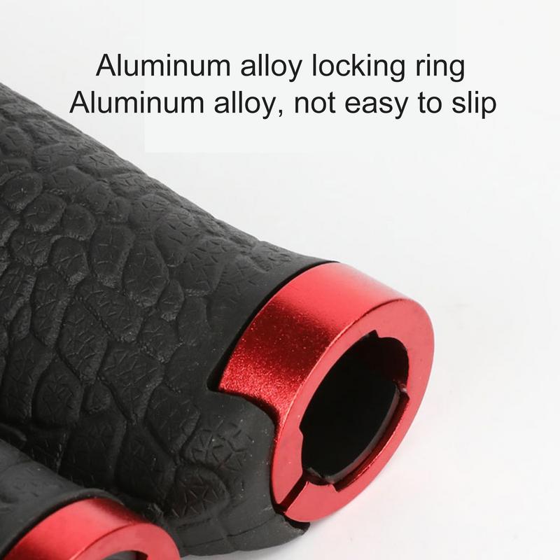 Cycle Handle Grips Hand Grip Comfortable Ergonomic Single Lock On Handle Bar Replacement Cycle Grips Anti-Slip For Scooter