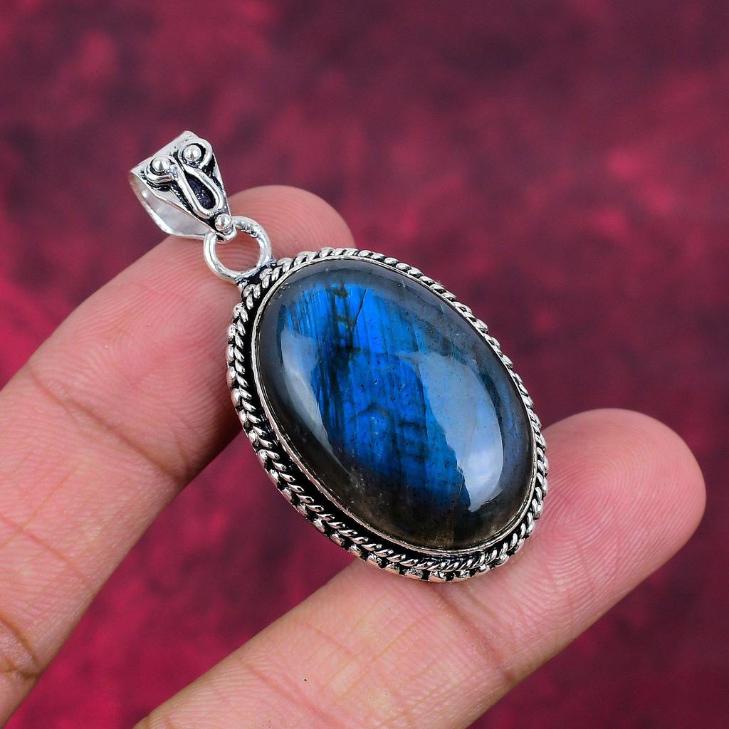 Labradorite Jewelry, 925 Sterling Silver Pendant Gemstone Jewelry, Handmade Amazing Jewelry Pendant, Gift For Her